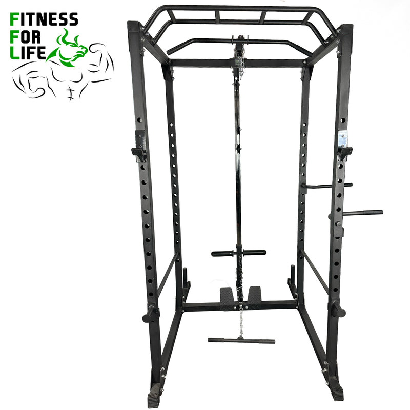 Load image into Gallery viewer, Power Rack Lat Pulldown Bundle (Metal plates) *** Black Friday Special ***
