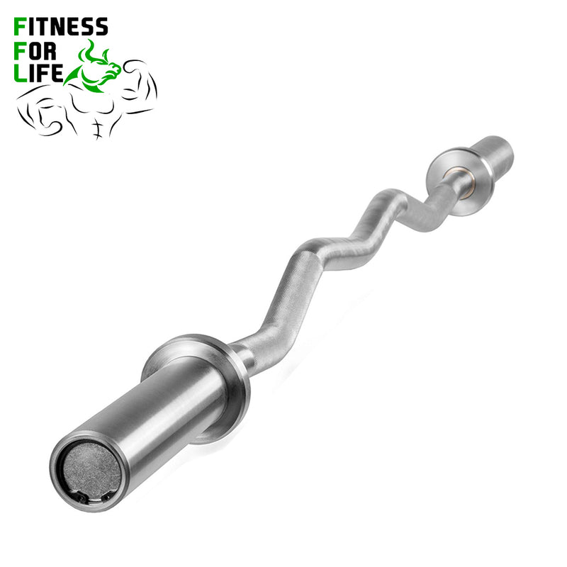 Load image into Gallery viewer, EZ curl bar olympic 5 ft (with bearings)
